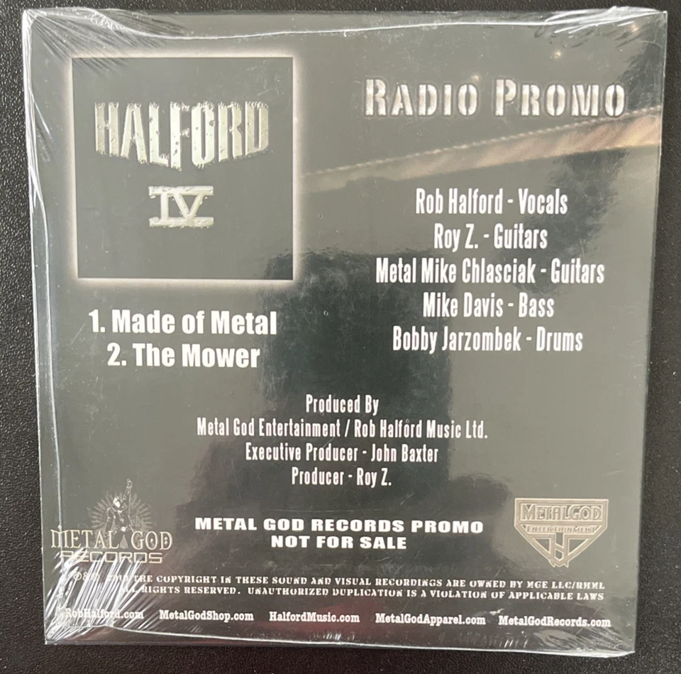 HALFORD IV RADIO PROMO CD METAL GOD RECORDS SEALED MINT Foto 2 de 2