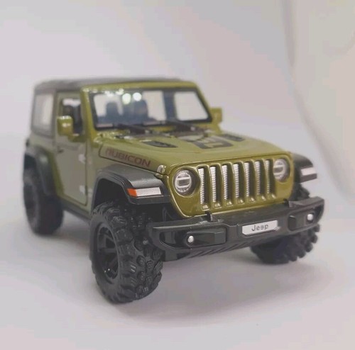 ✅ Neues ✅ Diecast- Automodell JEEP WRANGLER RUBICON 1941 Grün 1:32 Spielzeug DE - Bild 14 von 24
