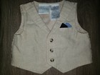 Koala Baby Boutique Khaki Linen Vest 3M 0-3M — photo 1