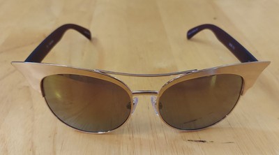 Quay Australia Zig Metal Pink Mirror Cat Eye Sunglasses | eBay