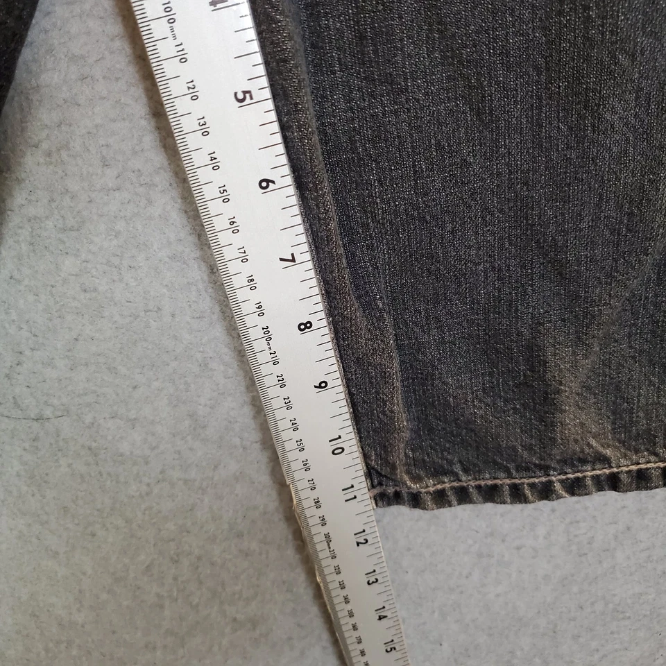 Pantalones Cortos DE COLECCIÓN Ecko Unltd Hombres 36 Gris Jean Logo Ropa de Calce Suelto Y2K LEER Foto 4 de 4