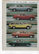 Original 1980 Mercedes Benz  240D, 300D, 300TD, 300CD,  300SD two page print ad