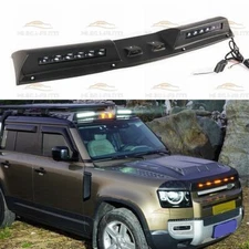 ABS Roof Top Light Bar with LED Lamp Black DRL Fits for  Defender 130 2023 2024