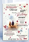 Personalised Birthday Card Husband Partner Wife Fiancé Fiancée with loving verse