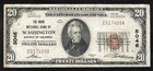 โญโญ 1929 $20 Washington, Dc National Banknote District Of Columbia 17459