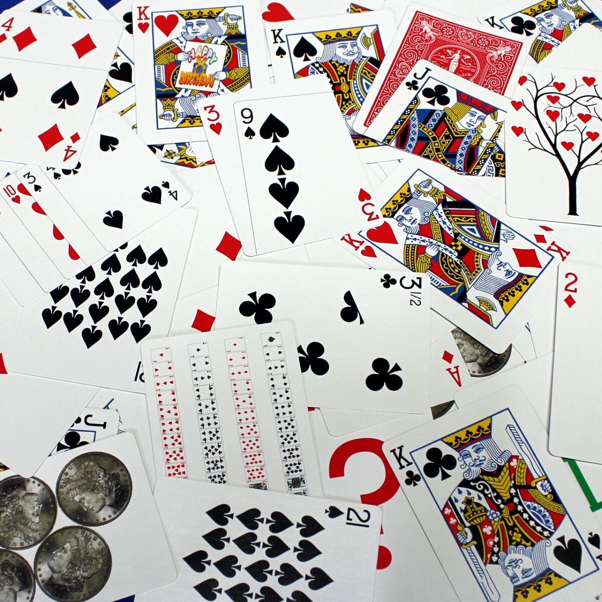 Gaff Deck - Bicycle Rider and Maiden Red, Blue Backs. 56 Gaff Deck - Bicycle Rider and Maiden Red, Blue Backs. 56