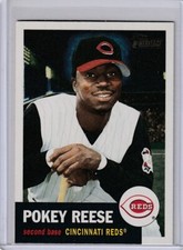 POKEY REESE Reds 2002 Topps Heritage #204 Night Variation Base SP Card