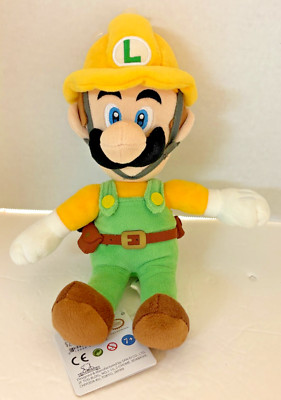 Super Mario Maker 2 Builder Luigi 10'' Plush Little Buddy 2020 New with Tags
