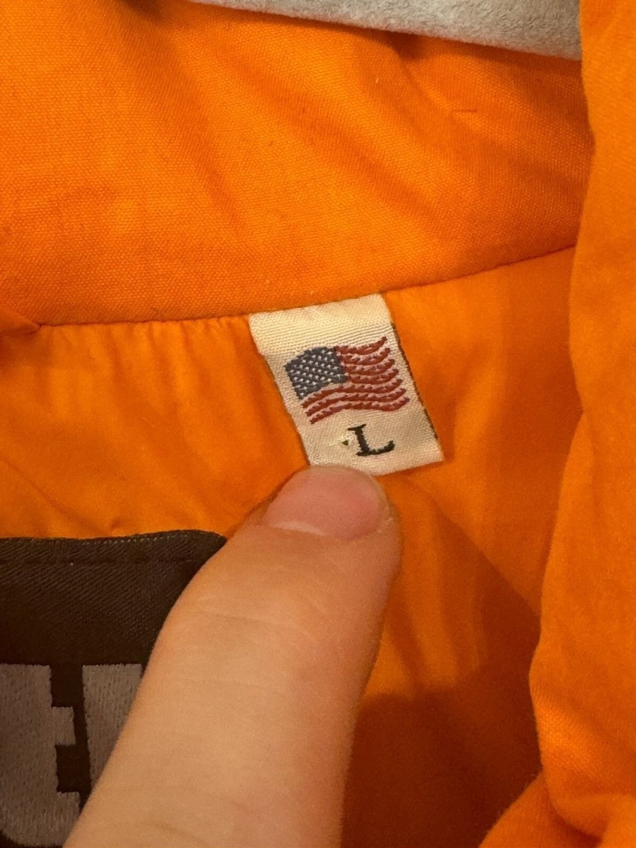 Schott Orange jacket vintage USA retro stylish 00s y2k 90s