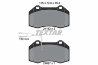Textar 2416202 Bremsbelagsatz, Scheibenbremse FüR Abarth, Alfa Romeo, Fiat