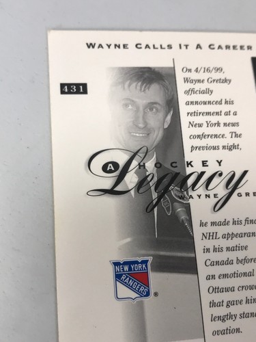 Wayne Gretzky Ultimate Victory Legacy Rangers And Canada Trading Cards - Picture 8 of 8