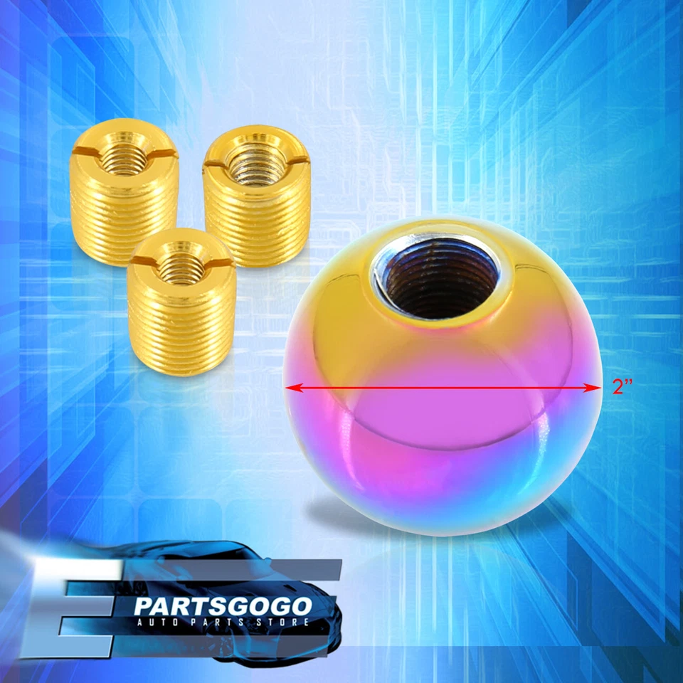 For BMW M8 M10 M12 Thread Adapter Round Ball 5SPD JDM Shift Knob Lever Stick Neo - Image 3 of 3