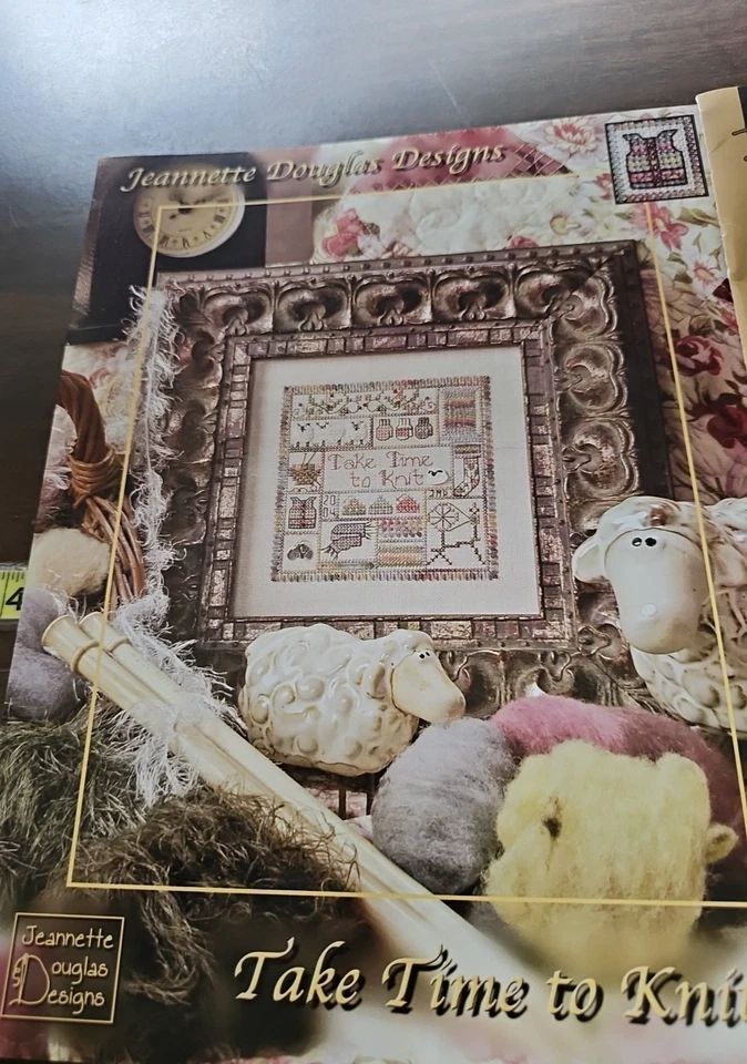 Lote de 2 folletos vintage con patrón de punto de cruz 1997 y 2005 estilo sampler y marco Foto 2 de 4