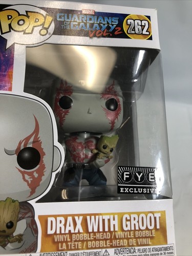 Drax with Groot 262 Funko Pop fye Exclusive Guardian of the Galaxy 2 W/Protector - Picture 8 of 9