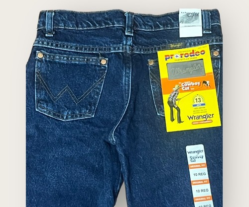 Wrangler® Cowboy Cut® Original Fit Boot Cut Dark Indigo Jean 10 13MWBDI NWT - Picture 5 of 5