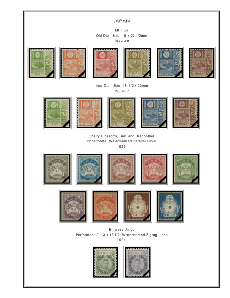 コレクション Japanese Stamps Album Lot 39960 Stamp collection Japan 1876-1985 in Scott album