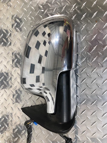 03-06 Silverado Escalade Driver LH Left Turn Signal Power Door Mirror Chrome .