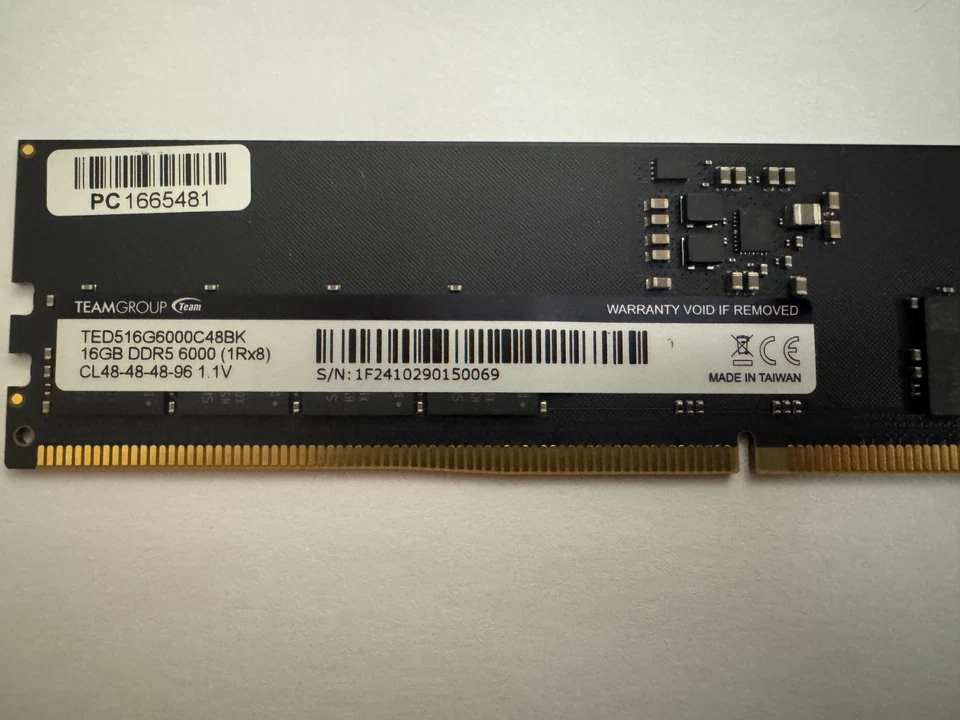 TeamGroup ELITE 16GB DDR5-6000MHz TED516G6000C40BK 1Rx8 CL48 PC5 Desktop Memory - Image 3 of 3