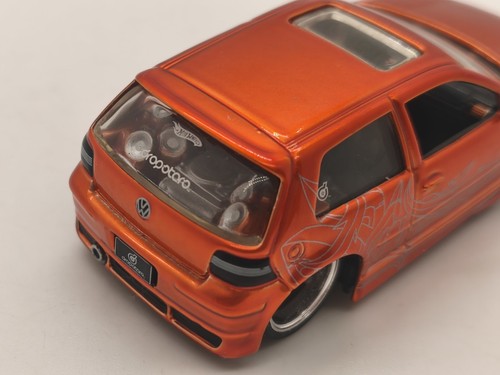 1:50 VW GOLF ORANGE HOT WHEELS DROPSTARS G8195 3415 EA DIE-CAST CUSTOM VEHICLES - Bild 6 von 9