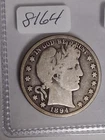 1894 P BARBER HALF DOLLAR - EARLY DATE -