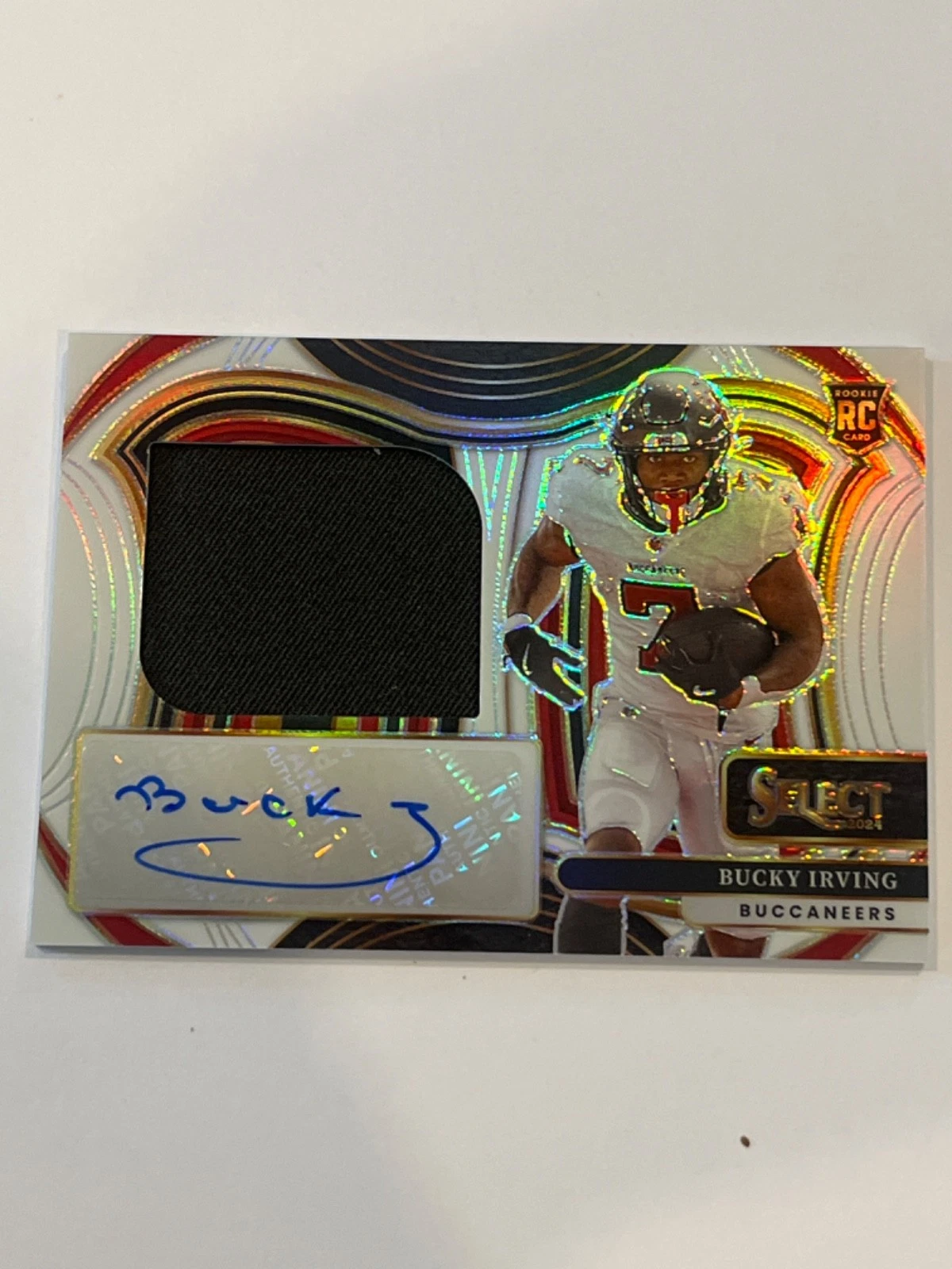Bucky Irving Panini Select Jumbo Rookie Signature Swatches #JRSSBIG Base