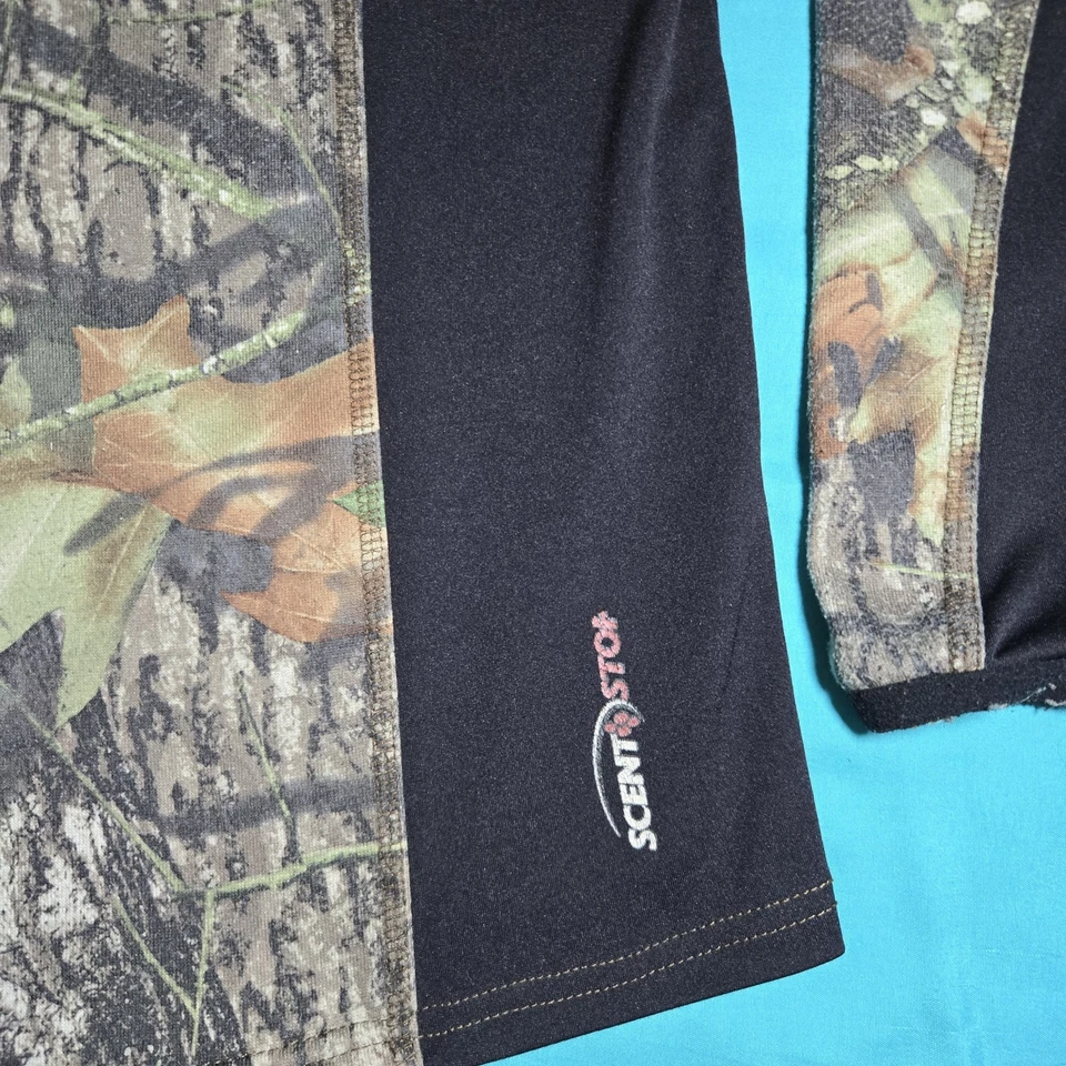 Camisa de expedición Mossy Oak Brush APX para hombre XL camuflaje aroma dejar de cazar ropa Foto 2 de 4