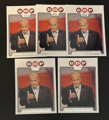 (6) Fred Thompson 2008 Topps GOP Campaign 2008 #CO8-FT Lot