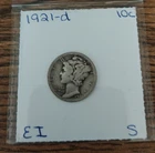 1921-D   Mercury Dime key date
