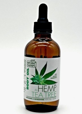 Natural Therapy Hemp + Tea Tree Moisturizing & Refreshing Body Oil (4 oz) 