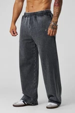 YOUNGLA - 2067 - ELEVATED ESSENTIALS - BAGGY SWEATS - GREY WASH - LARGE