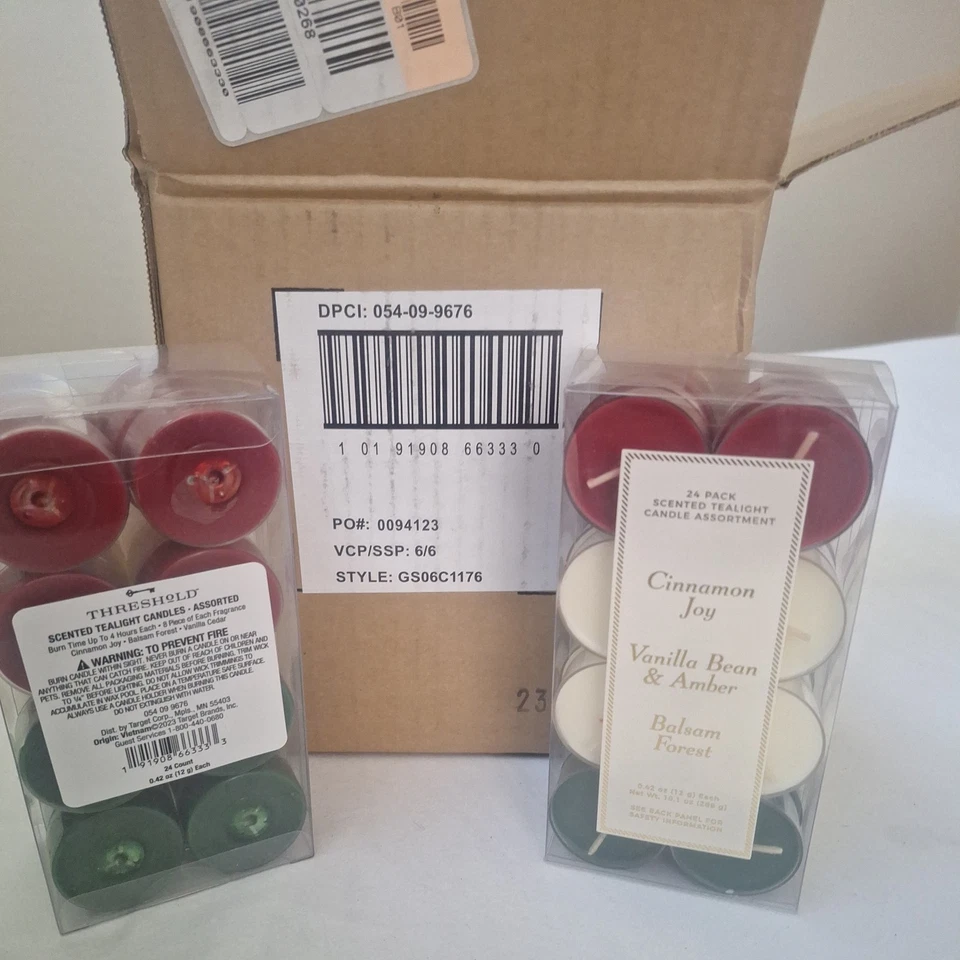 Surtido de velas Tealight perfumadas Threshold 144ct nuevas Foto 4 de 4