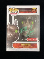Funko Pop! Transformers Rhinox Signed David Sobolov with JSA COA