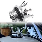 Chrome King Crown Style Fuel Tank Cap Gas Cap For Harley Sportster Touring Dyna
