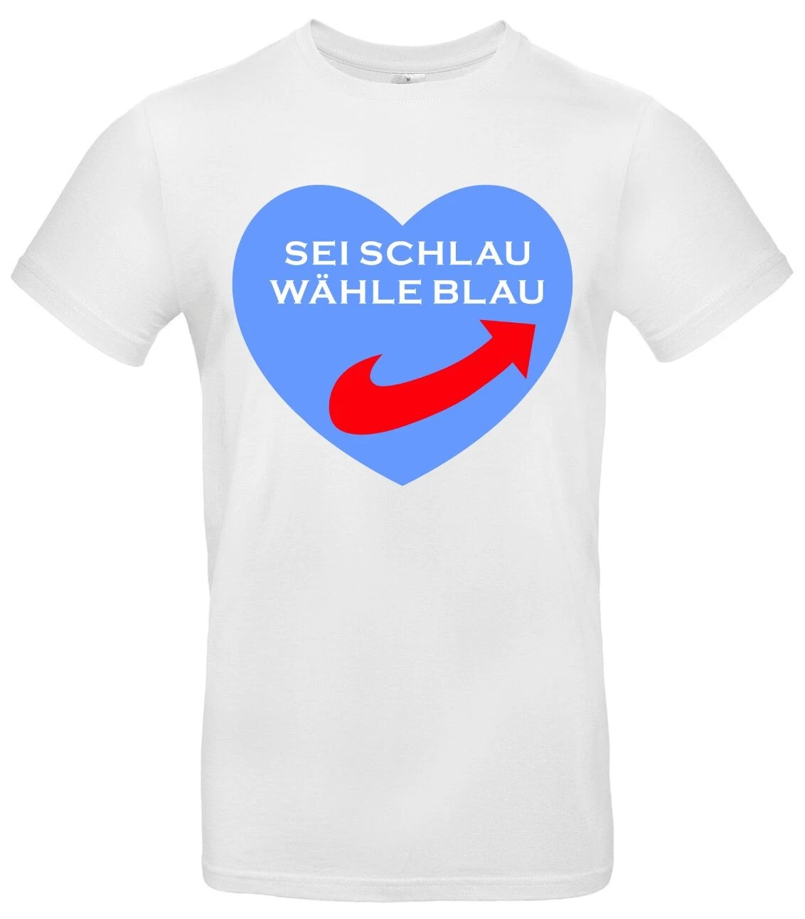 Be Smart Choose Blue 3D T-Shirt Politic Statement