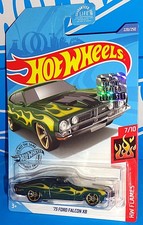 Hot Wheels 2020 Factory Set HW Flames #220 '73 Ford Falcon XB Green w/ MC5s