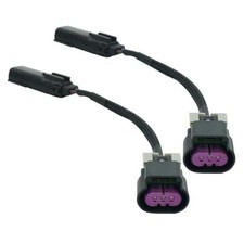 2 Pcs Hid To Led Headlight Adapter Wiring Harness Connector Pigtail Plug Fit