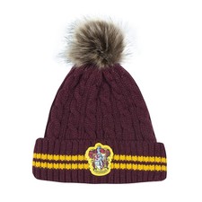 - Harry Potter - Pom Pom Beanie - Officially Licensed - Gryffindor - Red Ye...