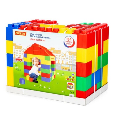 Bausteine XXL Haus 134-teilig Kinder Konstruktion