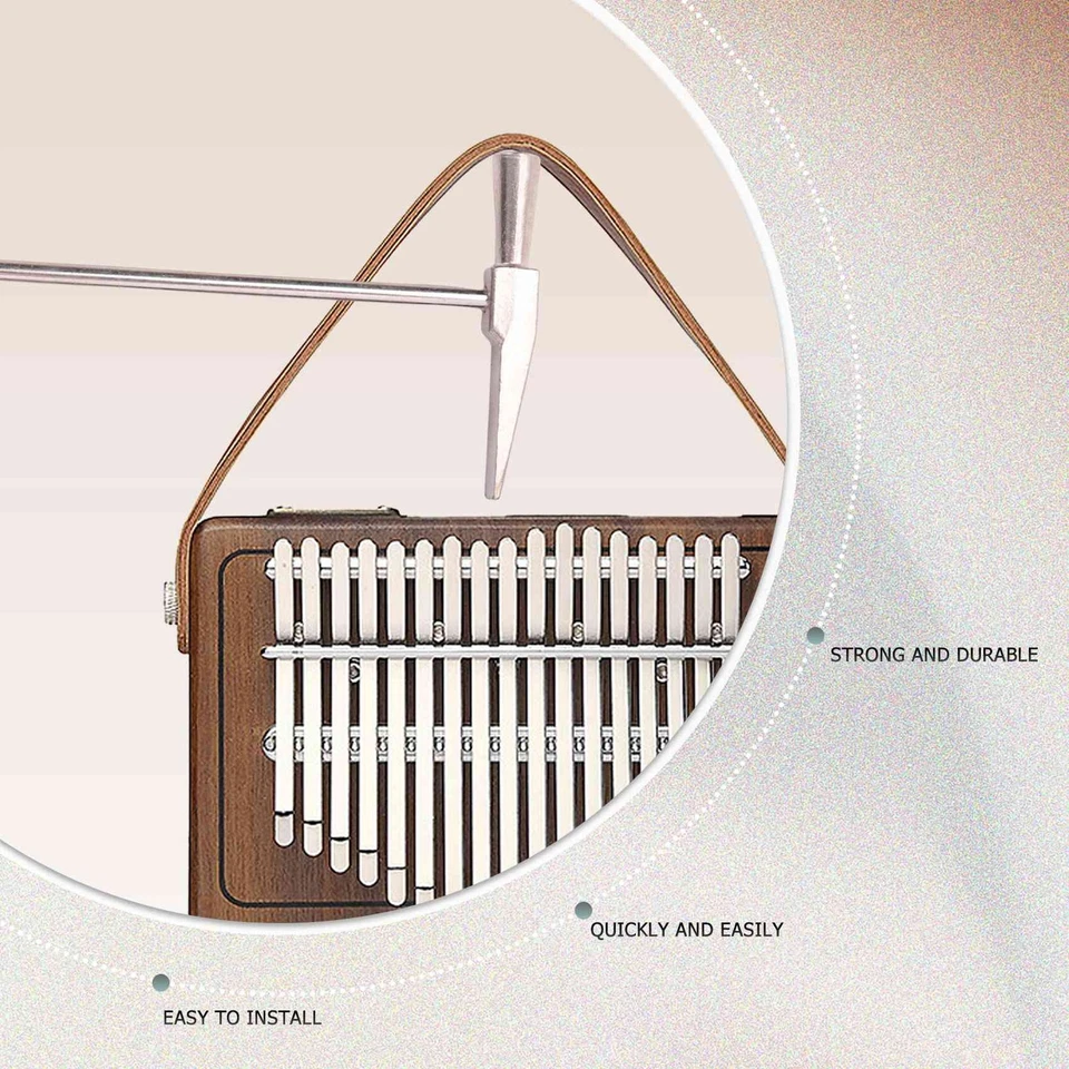 17 Tasten Kalimba Daumen Finger Klavier Zum Selbermachen Tasten + Brücke + Stimmhammer Kit 1678 - Bild 3 von 4