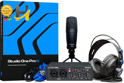 Audiobox USB 96 Studio Recording Package with Studio One Pro Software BUY IT NOW