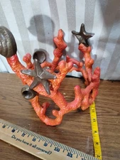 VINTAGE METAL Bronze SCULPTURE ABSTRACT MID CENTURY MODERN MYSTERY Coral Sea 
