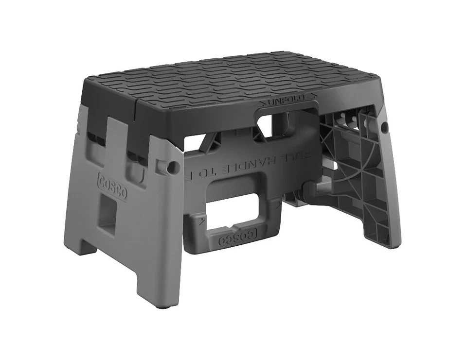 Cosco 1 Step Folding Step Stool 14.4" W X 11.5" D X 3" H Compact Secure Non Slip - Image 2 of 4