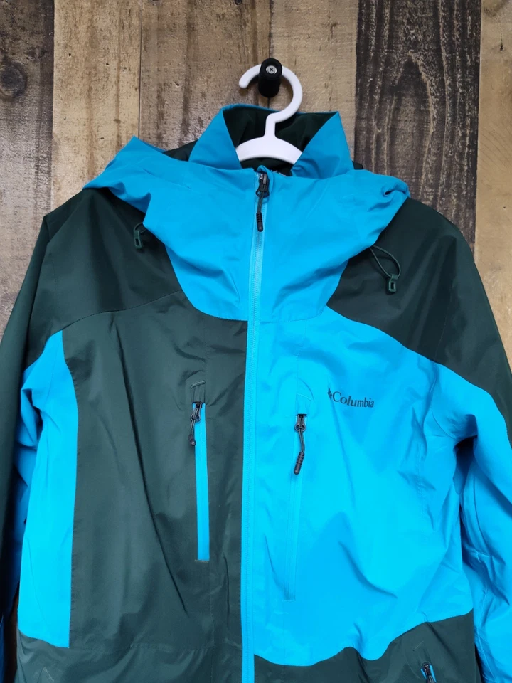 Chaqueta de esquí Columbia Omni-Tech Omni-Heat 3D para mujer - verde/azul - talla M - buena Foto 4 de 4