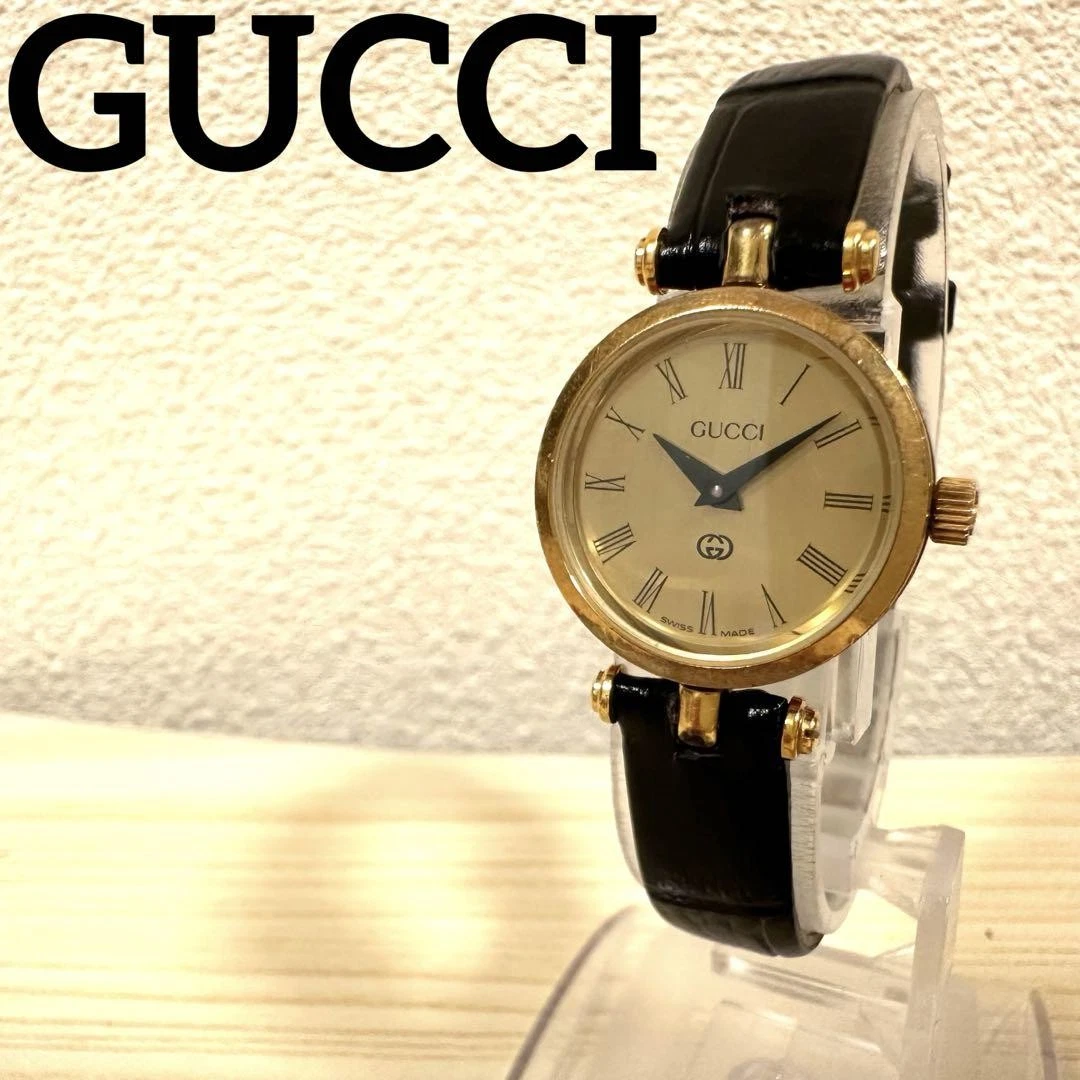 Montre GUCCI Sherry line 2000L pile neuve côté ceinture sherry