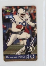 1995 Classic Pro Line Series II GTE Phone Cards $20 /1314 Marshall Faulk #3 HOF