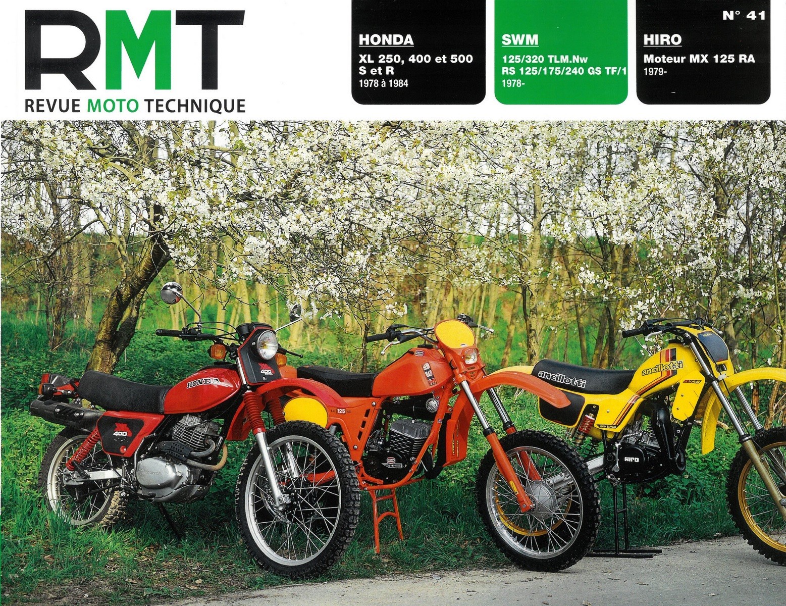 Revue technique moto Honda MX125RA collection neuve sous blister pour atelier