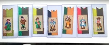 PAPER PUNCH Vintage Charles Dickens PICKWICK CHARACTERS Bookmarks Set of SEVEN
