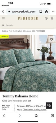 Tommy Bahama Turtle Cove Full/ Queen Reversible Quilt