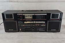 Vintage Hitachi TRK-W550H Boombox Ghetto Blaster Radio/Cassette FOR PARTS READ