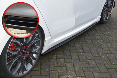 CUP Seitenschweller Schweller ABS für Audi A3 8V Limousine S-Line schwarz glanz